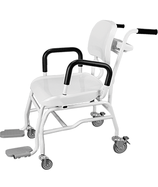 Chair Scale with 4 swiveling wheels